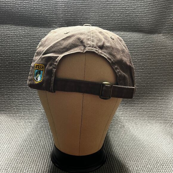 Bassmaster Baseball Cap Mens One Size Fit Most Brown Adjustable Embroidered - Picture 3 of 6